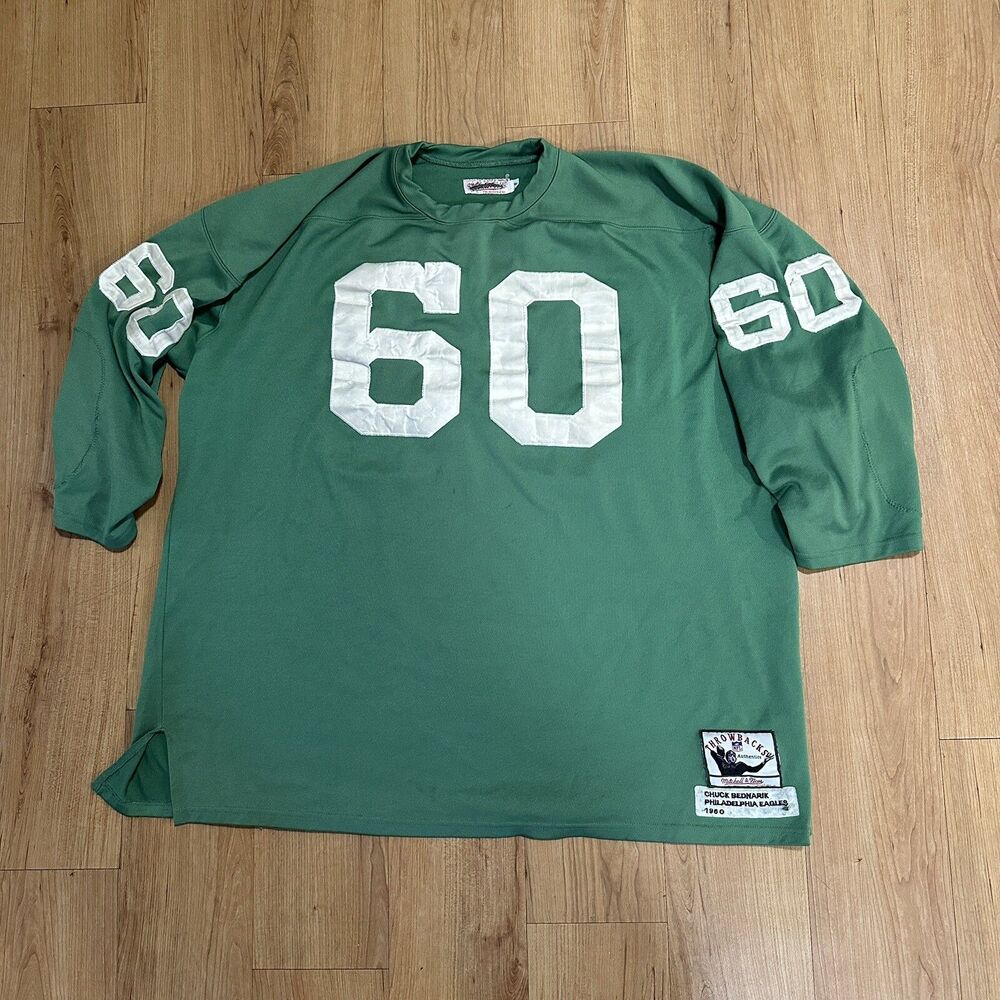 Vintage Mitchell & Ness 1960 EAGLES CHUCK BEDNARIK JERSEY Sz 56 XXXL  Super Bowl